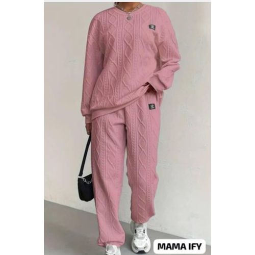 Female Up And Down Joggers And Sweatshirt