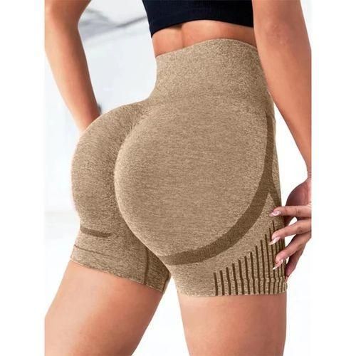 HIGH ELASTIC PEACH HIP LIFTING YOGA SHORT
