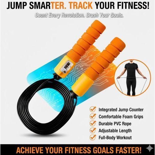 Skip Loose Weight Counting Skipping Rope-Adjustable Jump Rope Counter For Men and Women