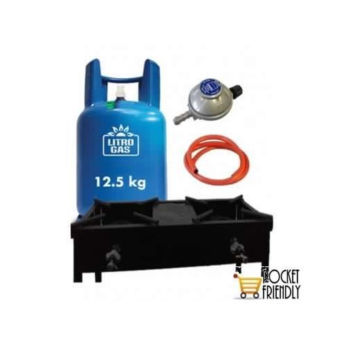 12.5 Kg Cylinder &Industrial Cooker+free,Hose,Regulator