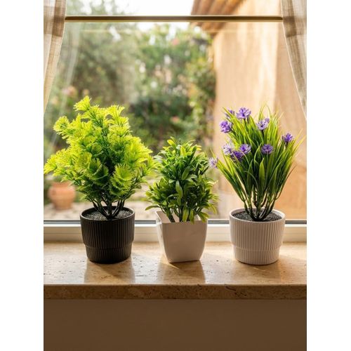 Beautiful Decoration Artificial Potted Flowers (3 Pieces)