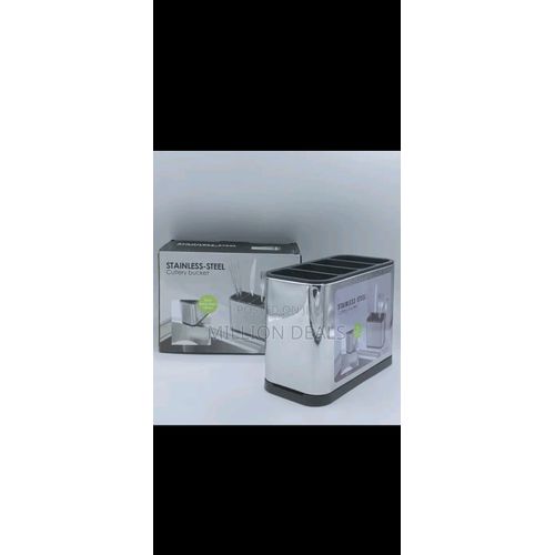 STAINLESS STEEL CUTLERY BUCKET
