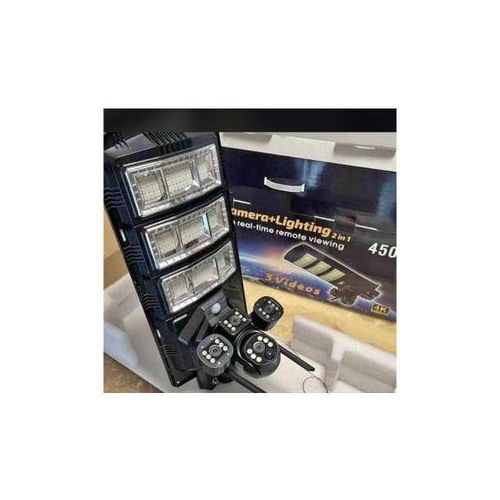 V380 3Lens CCTV Camera + Solar Street Light + Free Pole