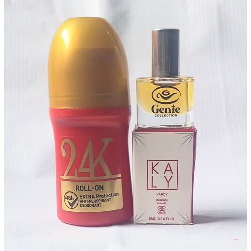 Perfume 2 in 1 of 24KRed Roll On and Kaly Red Concentrated Oil Perfume 5ml (unisex perfect use) NAFDAC NUMBER: Roll On: A2-104297L, Oil Perf: A2-103597
