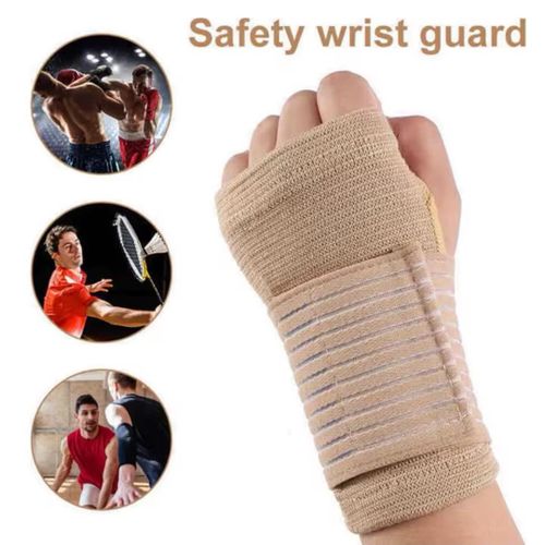 1 Pair of Adjustable Wristbands For Gym Sports, Wristbands Carpal Protector Breathable Wrap Band Strap Wrist Support...