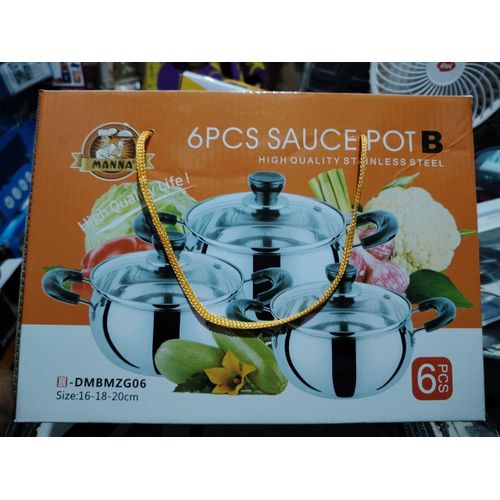 3pcs sauce pot (silver)