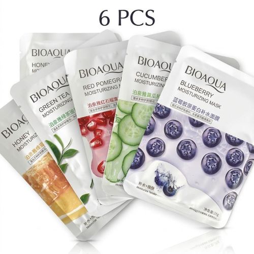 Hydrating Facial Sheet Mask Set – Moisturizing & Soothing Skin Care (6 Pack)