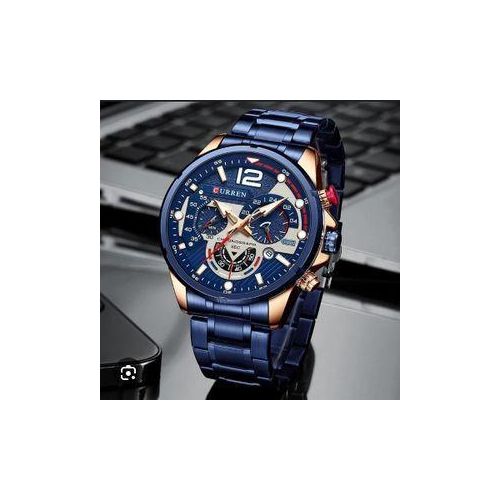 Curren Sophisticated Quality Non Fading Men's Wristwatch Plus free gift