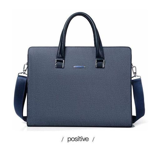 Men Business Briefcase Bag, Waterproof Leather Briefcase Shoulder Laptop Business Bag, High Quality Leather Briefcase Bag - Men's Laptop Business Bag Professional Men's Leather Executive Briefcase Bag