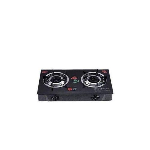 Table Top Tempered Glass 2 Burner Gas Cooker-Auto Ignition