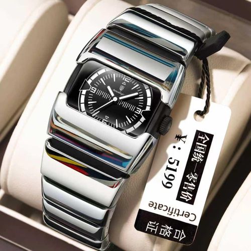 Highly Sophisticated Quality & Luxury Unisex Silver/Black Analog Silicon Rubber Strap Sports Wristwatch