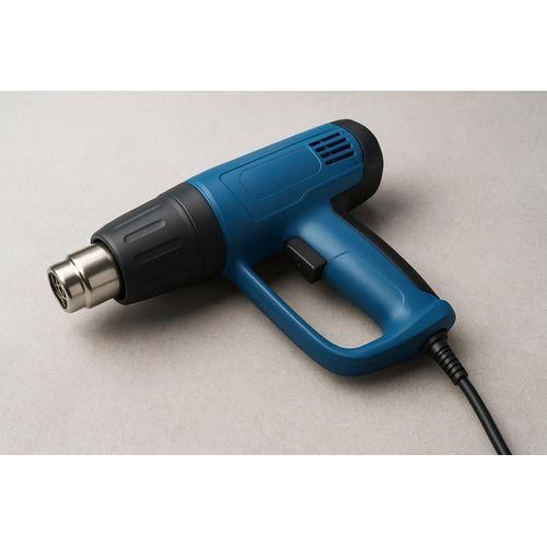 Hot Air Heat Gun - For Shrinking PVC, Crafts, Paint Removal, Industrial Welding etc. Adjustable Heat Setting, Durable Construction, Heat Gun for Crafts. With 1 Nozzle Attachment.