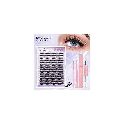 DIY Eyelash Extension Kit Single Cluster False Lashes 280pcs Lash Clusters 8-16mm