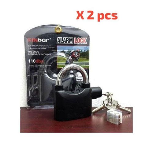Alarm lock anti theft key padlock X 2pcs