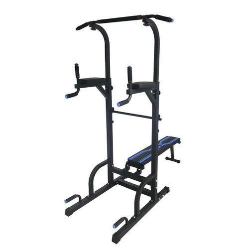 Power Tower Squat Rack Multi Functional With Foldable Bench, & Pull Up