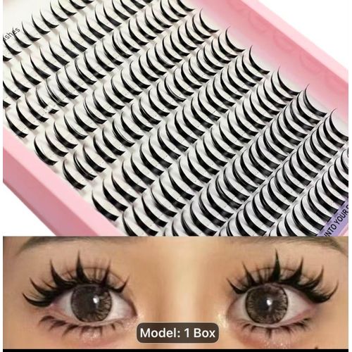 Lashes Natural Look Cat Eye False Eyelashes Fluffy Fox Eye Lashes Wispy Lashes StripFalse Eyelash Extension