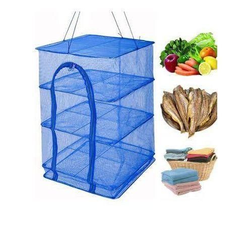 3-Layer Foldable Food Drying Net Rack (Hanging Mesh Dehydrator)
