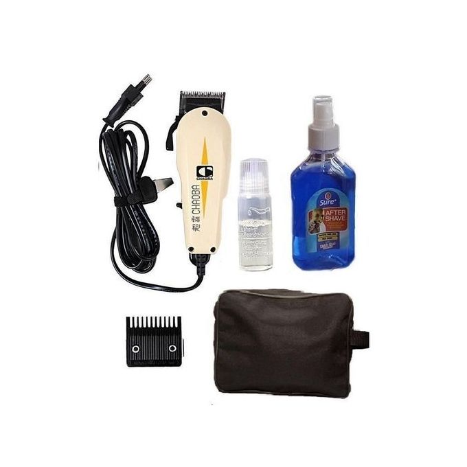 Hair Clipper With Bag And Aftershave Complete Accessories