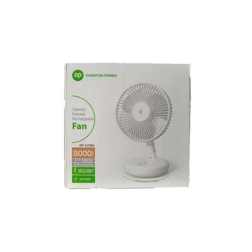 8000mAh Rotating Rechargeable Fan With LED LightS-7681