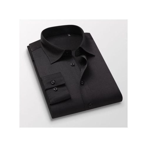 Men's Corporate Quality Formal Black Long Sleeve Shirt