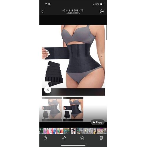 Tummy Wrap Waist Trainer Belt – Adjustable Compression Body Shaper