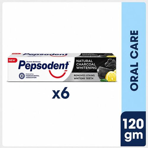 Charcoal Whitening Toothpaste 120gm (Pack of 6)