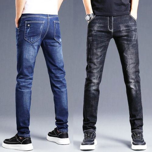 Best Smart STOCK Jeans For Men - Mixed Black & Mixed Blue