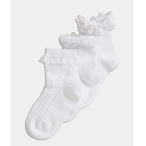 Baby Girls 3 Pairs Lace Socks