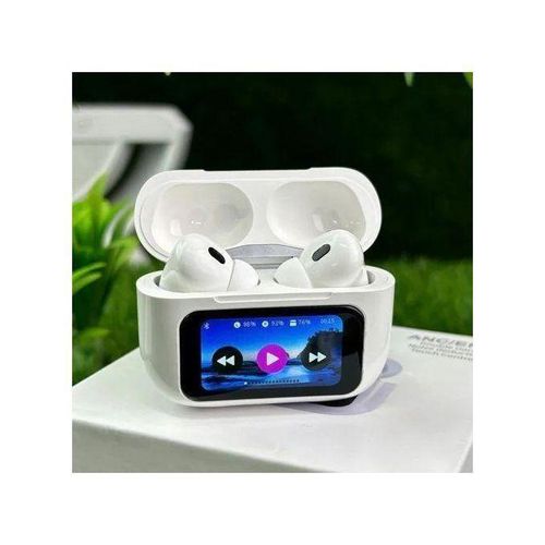 Touch Screen Earpods for Android and iPhones with Noise Cancellation Earbuds LED Display Screen