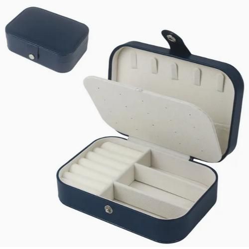 Makeup Case Double Layer Jewelry Box Convenient Ear Stud Storage Box Necklace Ring Cosmetics Jewelry Box Makeup Bag