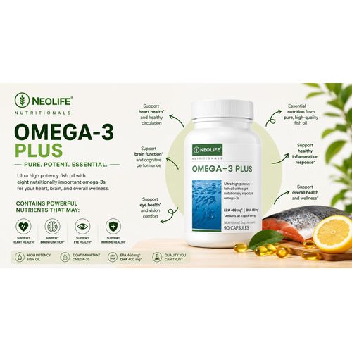 Omega-3 Plus – Joint, Brain, Heart & Eye Health Support – 90 Capsules Omega 3 Supplements. Omega 3 Salmon Oil. Omega 3 Fish Oils