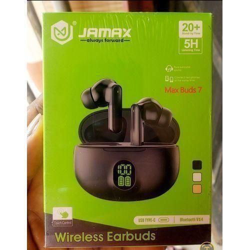 Max Buds 7 Wireless Bluetooth Earbuds - BLACK