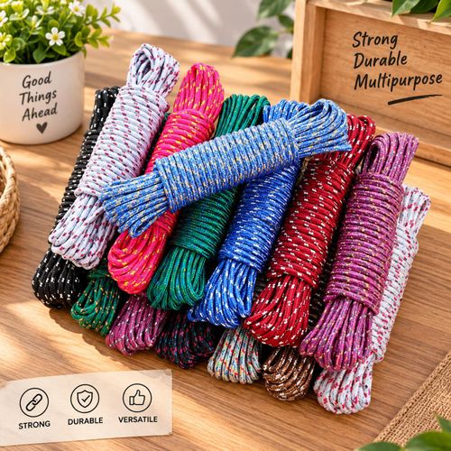 Portable Laundry Drying Clothesline Rope,All-Purpose Utility Rope,Strong, Durable, Weather-Resistant,For Camping, Crafting, Flag Pole, Indoor & Outdoor