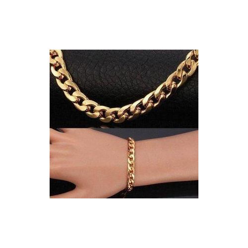 MEN GOLD CHAIN AND NECKLACE