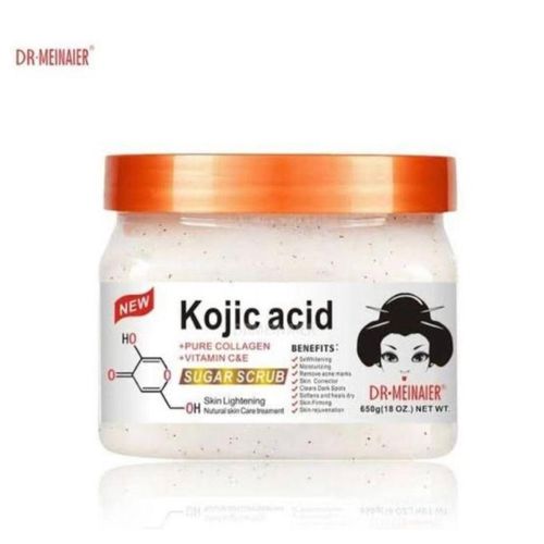 Kojic acid + pure collagen vitamin c and sugar scrub