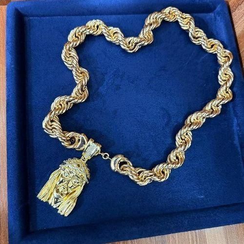 GOLD PLATED BOLD CHAIN FOR MEN(NON FADED)