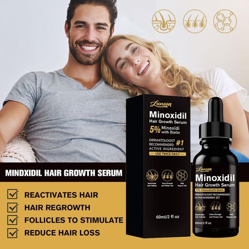 5% Minoxidil Spray for Women and Men Hair Growth: Minoxidil for Women Hair Growth - Minoxidil for Men - Extra Strength Hair Regrowth Treatment - Hair Growth Serum for Faster Stronger Thicker - 60ML