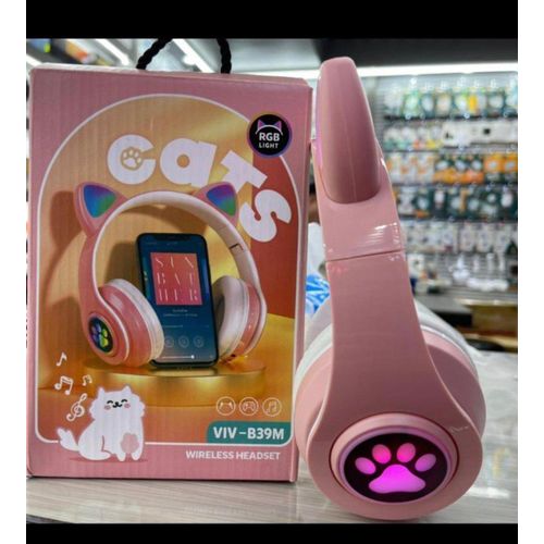 Cute Cat-Ear Wireless Headphones