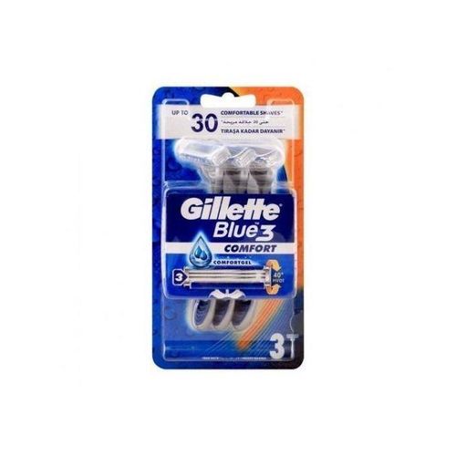 Blue 3 COMFORTGEL Disposable Smooth Shaver (Pack Of 3)