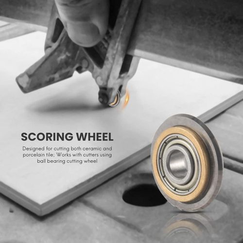 2 Pieces 600m 22 x 6 x 6 mm Cutting Wheel Replacement Wheel. Tile Rating Wheel with Screw and Lock Nut for Manual Tile Cutting Machine..
