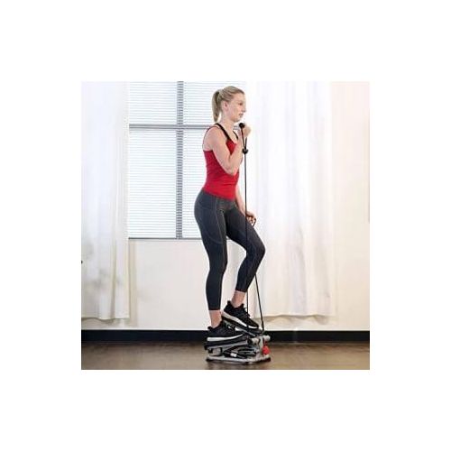 MINI STEPPER WITH RESISTANCE BANDS AND LCD MONITOR