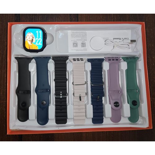 Ultra 3 Series Band A sport smartwatch, Full screen, multi-function with 7 matching straps
