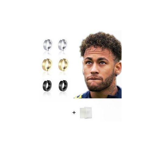 6 pcs Stainless steel Magnetic Earnings For Men STUD + Free Box