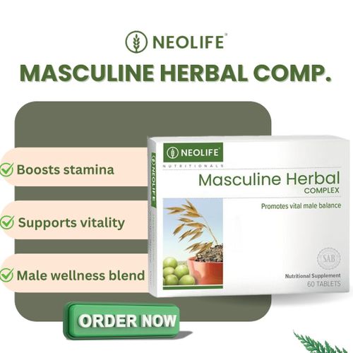 NeoLife Masculine Herbal Complex 60 Tablets Men Vitality Energy Prostate Support