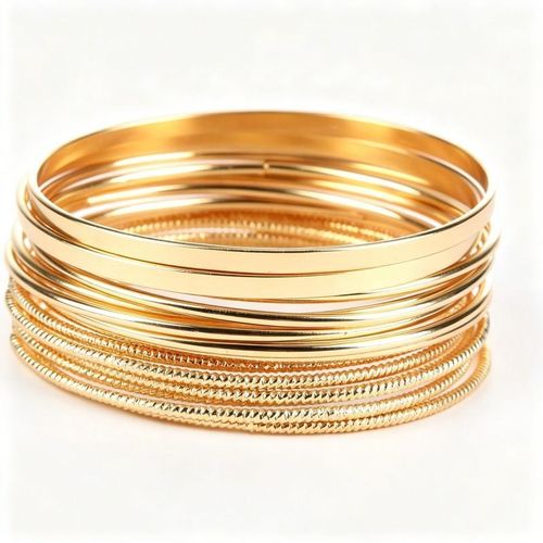 14PCS Gold Bangle for Women, Stacking Layered Indian Bangles Boho Bracelets, Indian Jewellery Set