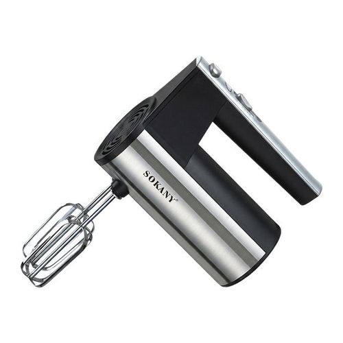 300W Electric Hand Mixer CX-6619 - 5 Speed Mixer with Turbo, Beaters & Dough Hooks