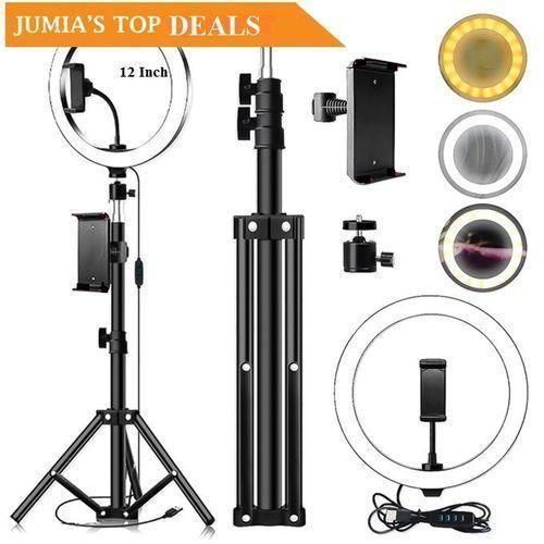 12 Inch Ring Light + 210CM Tripod