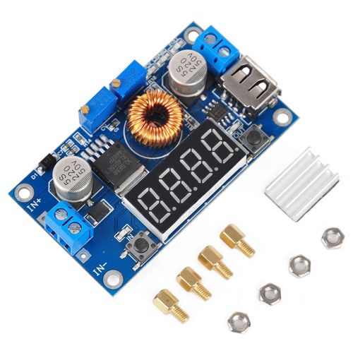DC-DC XL4015 5A Step Down Adjustable Power Supply With LED Voltmeter