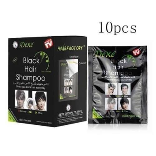 5 Minutes Original Darkening Black Hair Shampoo X 10 Pcs