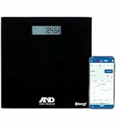 A&D Medical PREMIUM Wireless Bluetooth Enabled Bathroom Weight Scale, 4 Precision Sensors, Large ...